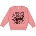 thumbnail image 2 of Inktastic I Love My Dad Snow Much Toddler Sweatshirt, 2 of 4