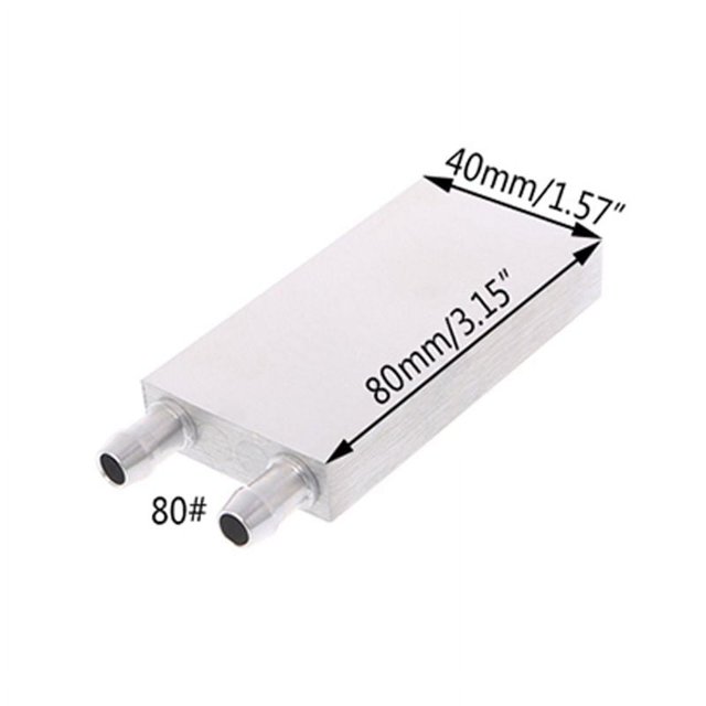 40x120mm Primary Aluminum Water Cooling Block Heat Sink System For PC Laptop CPU 80 (40x80mm)