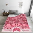 thumbnail image 5 of Kirby Blanket Super Soft Cozy Throw Blanket Fuzzy Comfy Flannel Blanket Warm Plush Blankets For Couch, Sofa, Bed 60"X50", 5 of 6