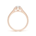 thumbnail image 2 of ANGARA Lab Grown Diamond Engagement Ring for Women in 14K Rose Gold (Size-5.1mm| Color-F-G| Clarity-VS) | April Birthstone, Anniversary, Jewelry Gift for Women | Lab-Grown Diamond Ring, 2 of 8