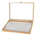 thumbnail image 4 of Caja organizadora de joyas de madera maciza Salvador 20 exhibidores, 4 of 8