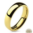 thumbnail image 4 of Unisex 14K Gold Plated Classic Comfort Fit Wedding Ring Band Width 06 mm Size 08, 4 of 7