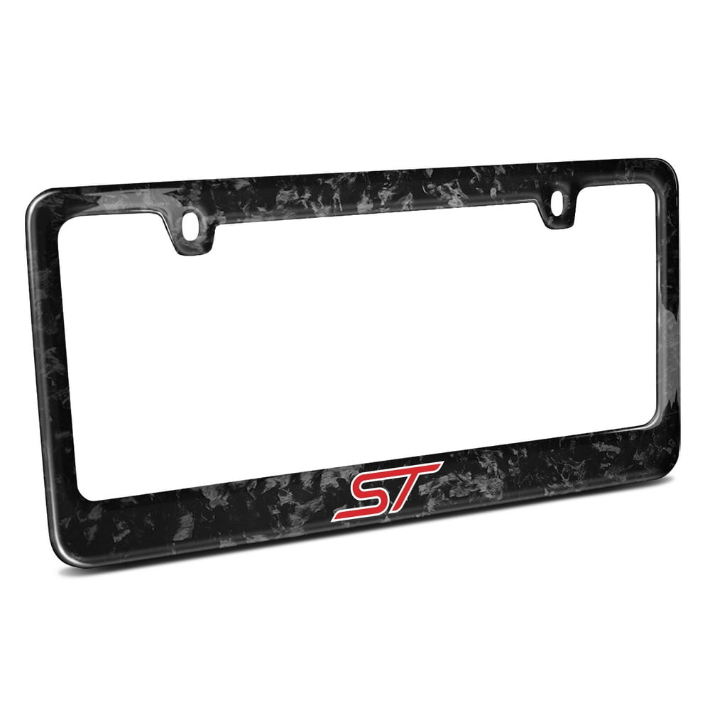 Ford Focus ST Real Black Composite Carbon Fiber License Plate