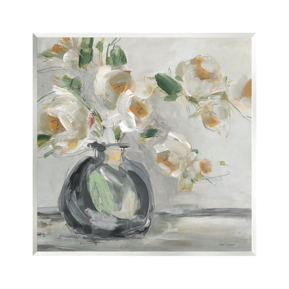 Stupell Industries Abstract Flower Blossom Vase Botanical & Floral Painting Unframed Art Print Wall Art