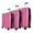 Pink, variant on 3 Piece Hardside Luggage Set Expandable Suitcase with Spinner Wheels,Lightweight Hardshell Suitcase Set 20in24in28in, Light Green, SQ249