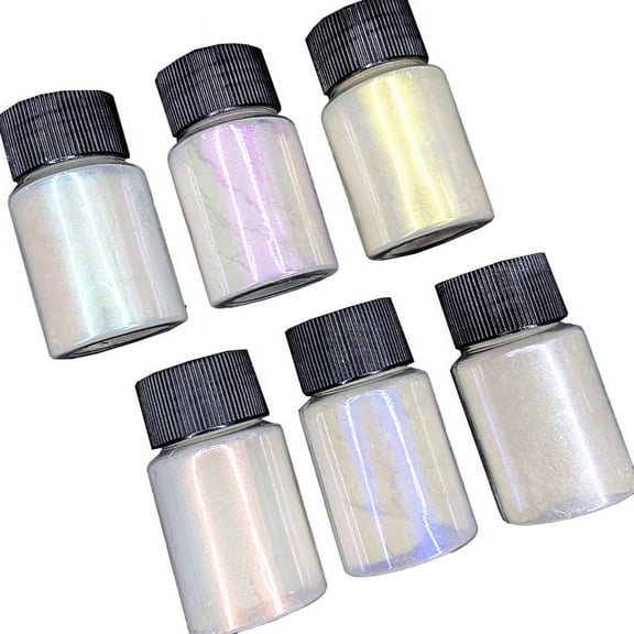 6Box Pearlescent Mica Powders 6 Colors Mica Glitter Pigment Powder Dye Crafts