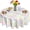 no011, variant on Easter Tablecloth Round 60 inch Colorful Checkered Rainbow Plaid Tablecloth Spring Summer Watercolor Buffalo Check Plaid Table Cloths Table Covers for Kitchen Party Dinner Tabletop Decoration