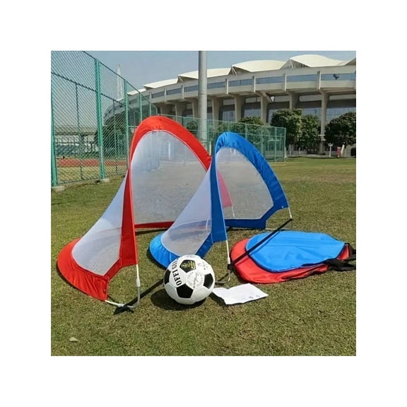 1pc Foldable Portable Mini Soccer Goal, Pop Up Easy Setup Football Net for Backyard Training