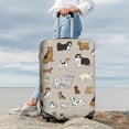 thumbnail image 3 of Lsque Dog Animal Printed Luggage Cover, Travel Luggage Protector,Scratch and Dirt Resistant, Fits 18-32 Inch Luggage - Medium, 3 of 9