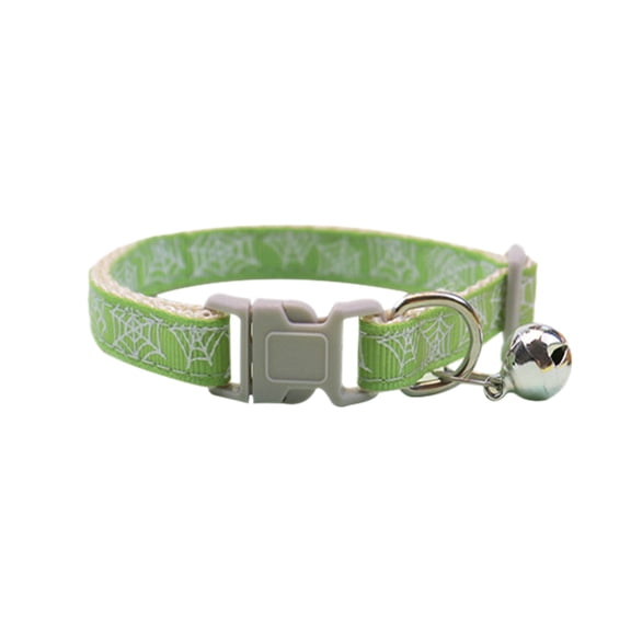 Nnndbs Halloween Cat Collar Breakaway with Bell, Adjustable Pumpkin Safety Collar for Cats Kitten Accessory