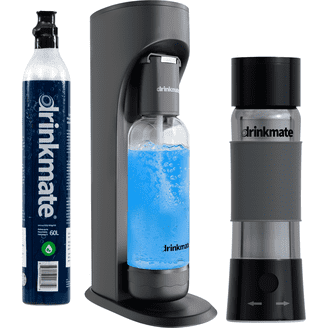 SodaStream One Touch Electric Sparkling Water Maker Kit, Black