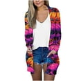 thumbnail image 2 of LOVZFMLL Cardigan pour Femmes Cardigan à Manches Longues Veste Ample Imprimé Araignée Halloween Veste Haut Cardigan, 2 of 6