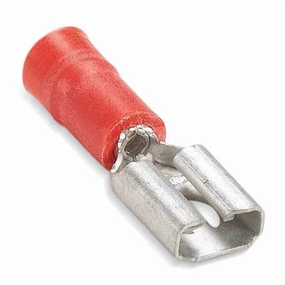Sta-Kon Female Disconnect, Red, 22-18AWG, PK100 18RAD-183