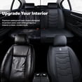 thumbnail image 3 of Wartlyen for HONDA ACCORD 2007 Car Seat Covers Soft Leather Interior Protection Tailored Fit Soft Touch Airbag Safe Design, 3 of 9
