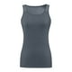 thumbnail image 4 of Camiseta sin mangas de malla con espalda nadadora para mujer, poliéster/spandex, ropa de entrenamiento, tallas estadounidenses 4-12, 4 of 5