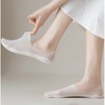 thumbnail image 4 of Miqool 6 Pairs No Show Socks Womens Nylon Ultra Low Cut Non-Slip Thin Liner Socks Comfort Breathable Invisible Hidden Socks for Heels Flats Lofers, 4 of 9
