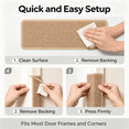 thumbnail image 7 of XIBUFE Cat Door Frame Protector 19.6x7.8 Inch, Sisal-Like Wall Scratcher, 7 of 7
