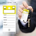 thumbnail image 4 of GFDYREE VERSA-TAGS Self Protecting Key Tags with Steel Split Key Rings 500 Top Stripe Yellow Tags, 4 of 7
