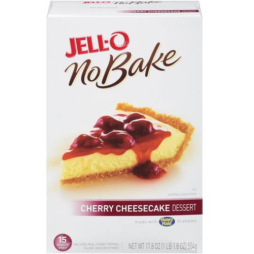 Jell-O No Bake Cherry Cheesecake Dessert Kit, 17.8 Oz by Generic