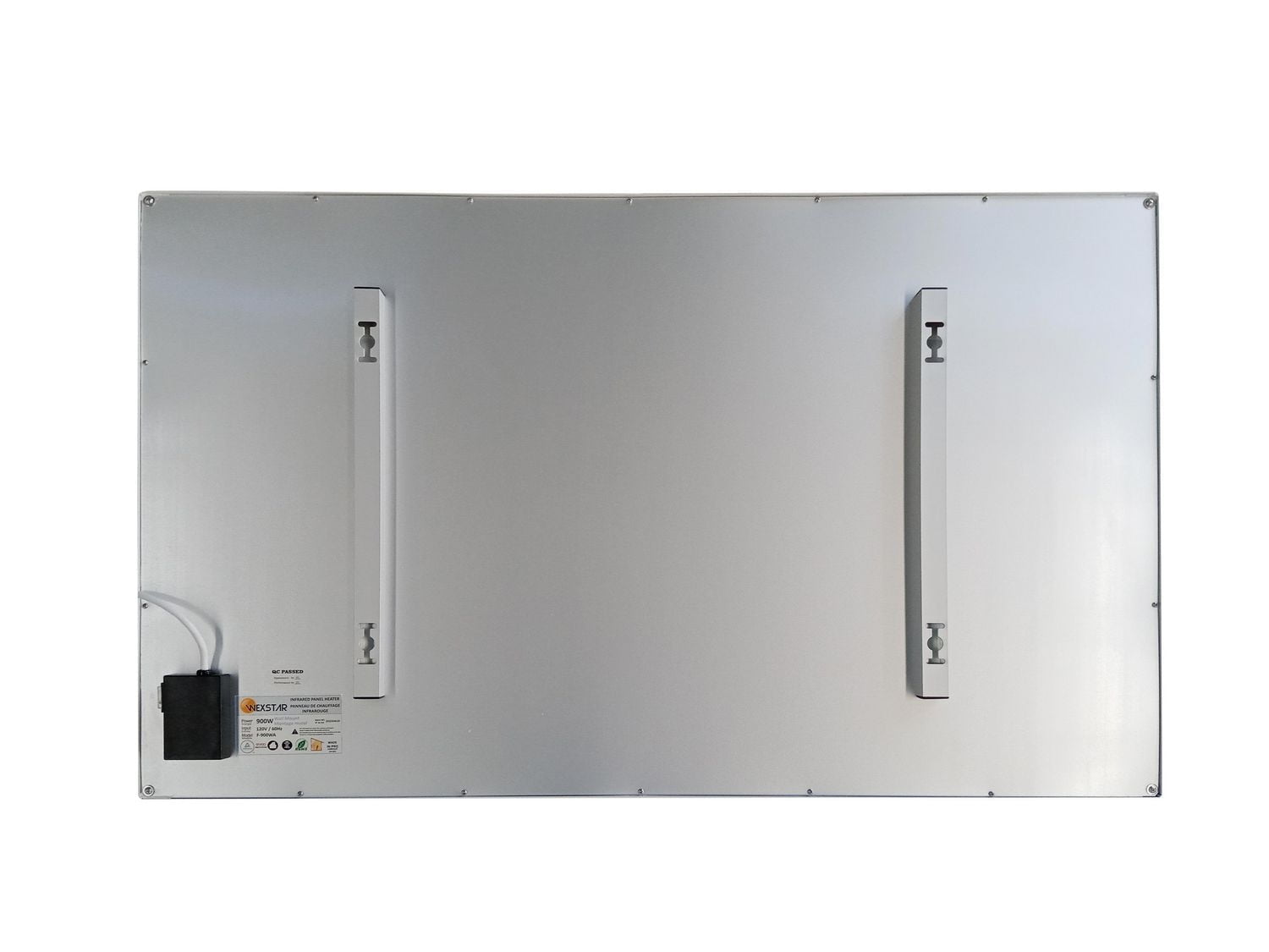 Wexstar 900-Watt Wall Infrared Panel Heater Frameless. Complies with UL/CSA certification.