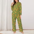 thumbnail image 2 of Sikiie Cactus 2 Women's Long-Sleeve Shirt and Full-Length Bottom Pajama Set (s-xxl)-X-Large, 2 of 7