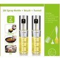 thumbnail image 4 of Set of 2 Olive Oil Sprayer for Cooking Refillable Oil Mister Spritzer with Oil Spray Bottle Brush, Basting Brush and Oil Funnel for Salad, BBQ, Kitchen Baking, Roasting, 4 of 7