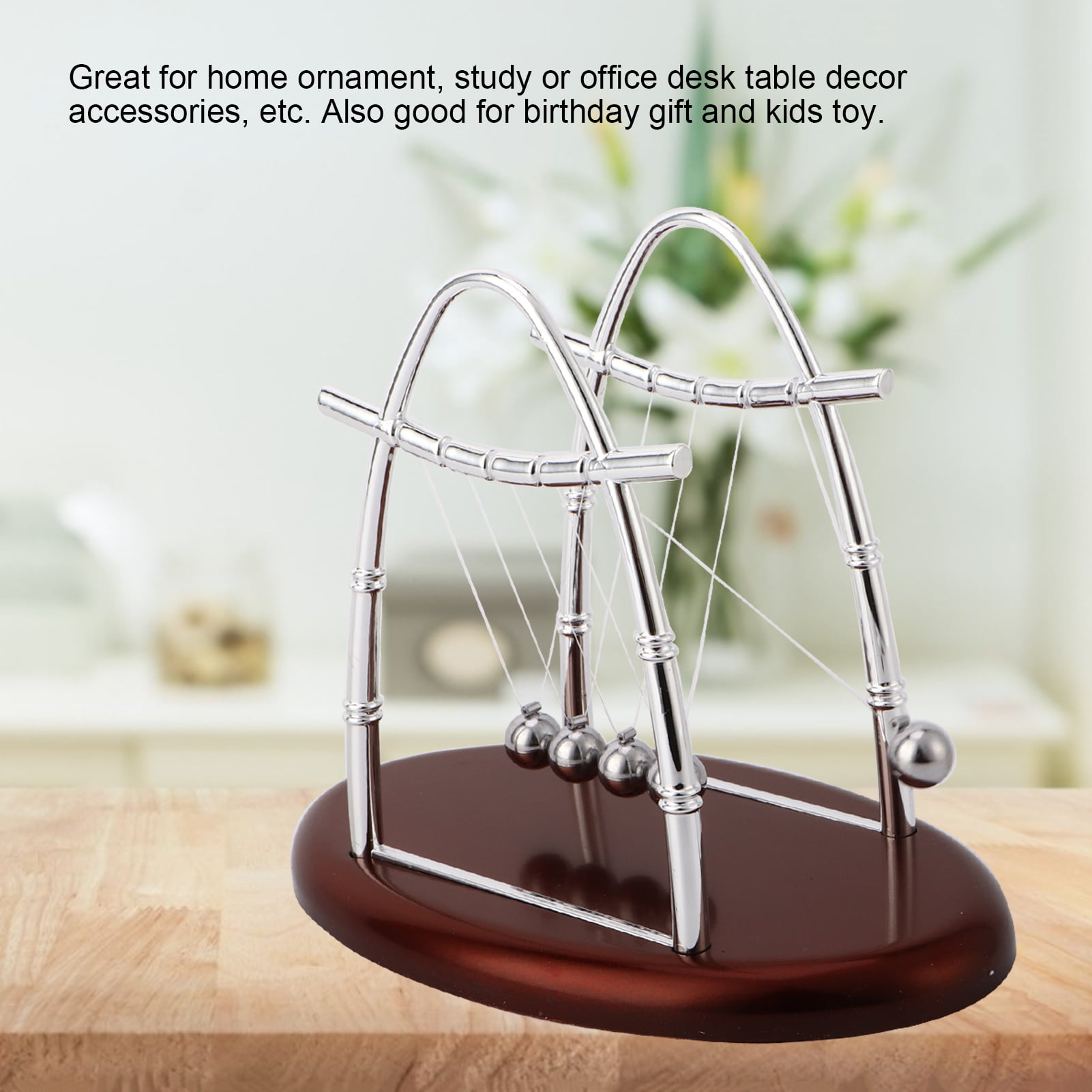 Newton Cradle Metal Physics Science Pendulum Ball Home Desk Toy Decor Gift 