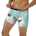 thumbnail image 2 of Rocae French Bulldog Taking a Bath for Stretch Moisture-Wicking Underwear,Men's Underwear Boxer Briefs Medium, 2 of 9