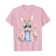 thumbnail image 1 of Camiseta de Cuello Redondo de Manga Corta de la Mujer, Top de Moda para Invierno Y Primavera Impresa de Navidad Casual 3/4, 1 of 7
