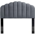 thumbnail image 4 of Modway Veronique King/California King Performance Velvet Headboard in Charcoal, 4 of 10