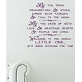 thumbnail image 3 of Dragonflies Stars Welcome Little One Nursery Wall Decal Sticker, 23x22-Inch, Plum, 3 of 3