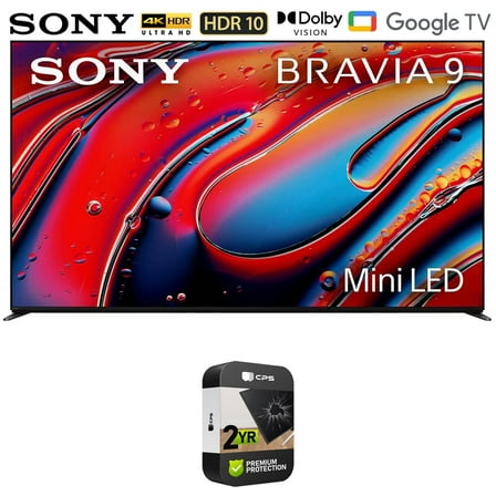 Sony BRAVIA 9 K75XR90 75 inch 4K HDR Smart QLED Mini-LED TV (2024 Model) Bundle with 2 Year Extended Warranty