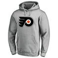 thumbnail image 2 of Men's Heather Gray Philadelphia Flyers Primary Team Logo Fleece Fitted Pullover Hoodie, 2 of 3