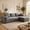 Gray, variant on 106" L-Shaped Boneless Cloud Couch for Living Room, Corduroy Modular Sectional Couch, Deep Seat Memory Foam Sofa No Assembly Black