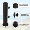 thumbnail image 4 of Qucyy Support Universel pour Parasol en Granit Robuste, Base de Parasol en Pierre pour Extérieur, Piquet de Marbre, Support de Tube de Table, Pièces de Support de Parasol de Patio Noir, 4 of 5