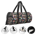 thumbnail image 5 of KLL Autumn Fox Owl Duffle Bag For Men Women Sport Gym Fitness Tote Travel Training Workout Basketball Football Weekender, 5 of 8