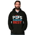 thumbnail image 4 of Papa Smurf Pops Knows Best Cool Dad Hoodie Hooded Sweatshirt Men Brisco Brands S, 4 of 6