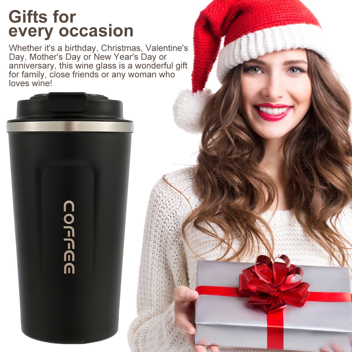 Cheers.US Insulated Water Bottle Coffee Tea Travel Mug Thermos Water Bottle  With Temperature Display Stays Hot or Cold Touch Display Temperature 304  Stainless Steel 