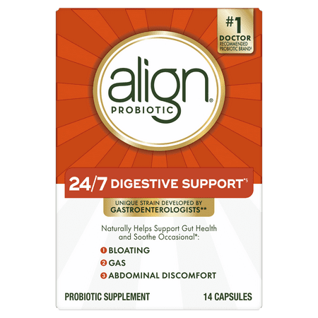 Align Probiotic, Probiotics for Women and Men, Daily Probiotic Supplement for Digestive Health*, 14 Capsules
