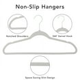 Better Homes & Gardens Velvet Clothing Hangers, 100 Silver, NonSlip