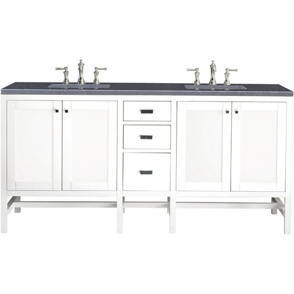 James Martin Vanities E444-V72-3Csp Addison 72" Free Standing Double Basin Hardwood Vanity