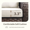 thumbnail image 6 of Bellefurn Patio Swivel Chairs Set of 2 with Table,Outdoor Swivel Glider Chairs All Weather PE Wicker Outdoor Rocking Chairs Patio Furniture Set for Outdoor,Balcony,Front Porch, 6 of 10