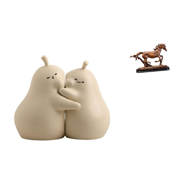 Sujetalibros decorativos con forma de caballo. Escultura coleccionable de y resina. Ideal para sala de estar, dormitorio u oficina. Un regal
