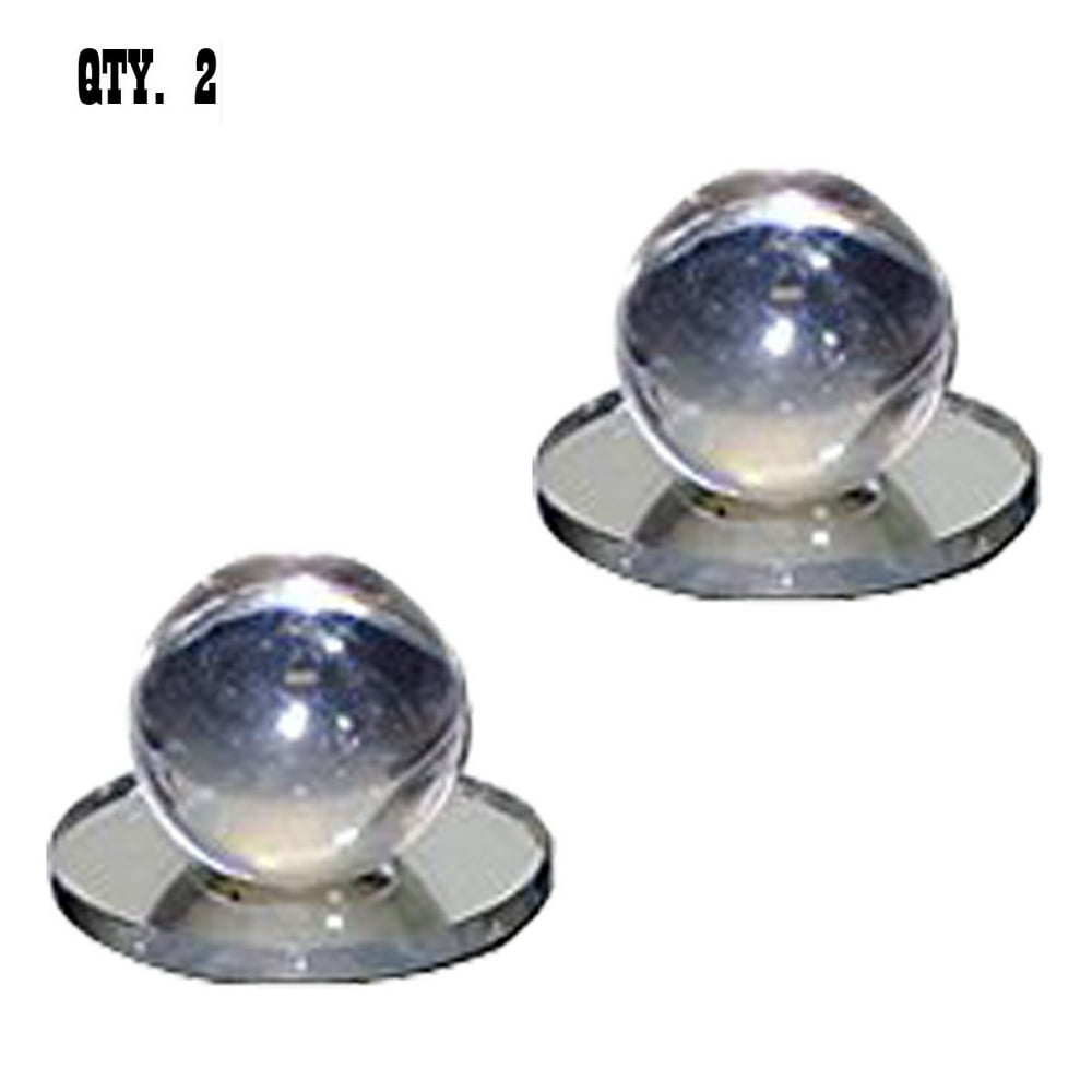 Clear Acrylic Large Ball StickOn Mirror Knobs Pack of 2 Walmart