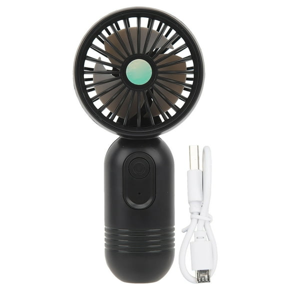 Mini ventilador de mano pequeño ventilador portátil personal velocidad ajustable USB recargable ventilador para viajes en interiores y exteriores negro YUNYI BRAND Deportes
