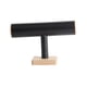 thumbnail image 5 of Exhibidor de pulseras de madera con torre de vigilancia para exhibir joyas, organizar la decoración del collar Negro, 5 of 9