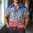 thumbnail image 5 of JGNGSHN Men's American Flag Shirt 4th of July Short Sleeve Tropical Vacation Button Down Beach Shirt Independence Day Summer Vacation T-Shirts, 5 of 11