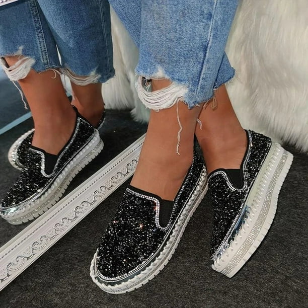 Cameland Women s Ladies Fashion Casual Platforms Shining