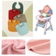 thumbnail image 2 of U-shaped Baby Bibs Solid High-absorbent Saliva Towel Newborn Burp Cloths 4-layer Neck Scarf for Boy Girls Feeding Bib Gray, 2 of 4