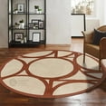 thumbnail image 4 of Teppich Homes Geometric Luxury Under Your Feet Wool Tufted Brown Geometric Area Rugs, 17' x 17', Handmade, 4 of 6